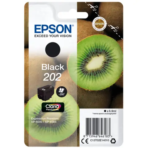 TEpson C13T02E14010 - Tusz czarny Epson 202 do Epson Expression Premium XP-6000, XP-6005, XP-6100, XP-6105